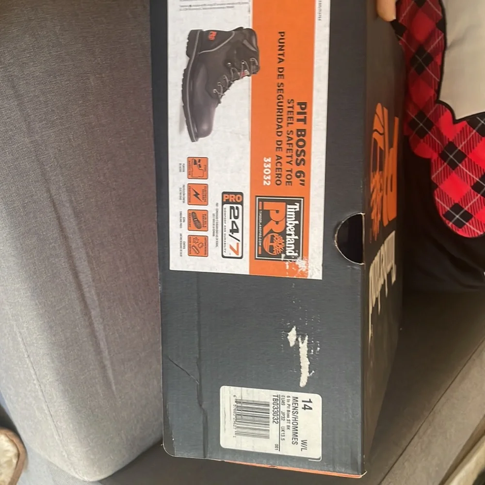 NIB Timberland Steel Safety Toe Work Boots 14 - Picture 7 of 8